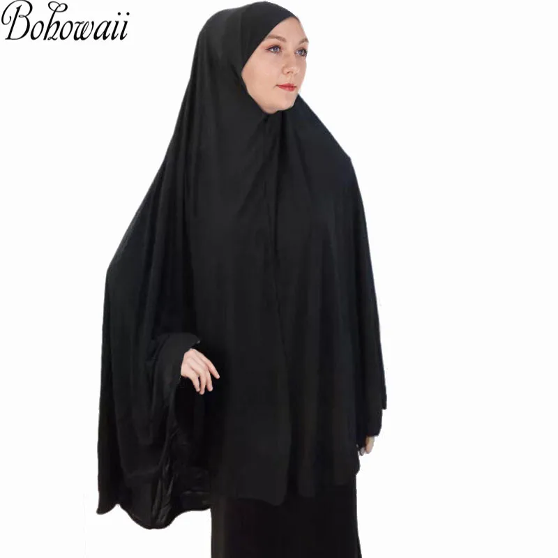 BOHOWAII Muslim Large Size Khimar 120x110cm Abaya Hijab for Woman Clothing Islam Femme Musulman Ramadan Jersey Turbans Scarf
BOHOWAII Muslim Large Size Khimar 120x110cm Abaya Hijab for Woman Clothing Islam Femme Musulman Ramadan Jersey Turbans Scarf