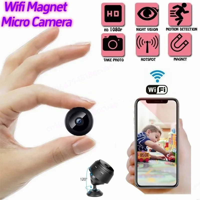 1080p Wifi Mini Wireless Camera Remote Monitor Home Security Video Recorder Night Vision Motion Detection Magnet Micro Camcorder
1080p Wifi Mini Wireless Camera Remote Monitor Home Security Video Recorder Night Vision Motion Detection Magnet Micro Camcorder