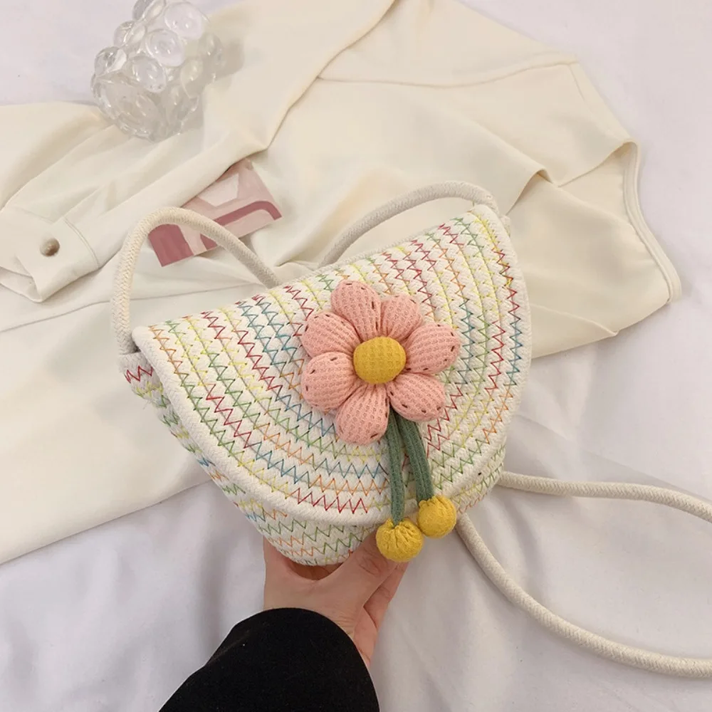 Fashionable Colorful Single Shoulder Bag Cotton Thread Weaved Boho Crossbody Bag Women's Bag Vacation
Fashionable Colorful Single Shoulder Bag Cotton Thread Weaved Boho Crossbody Bag Women's Bag Vacation