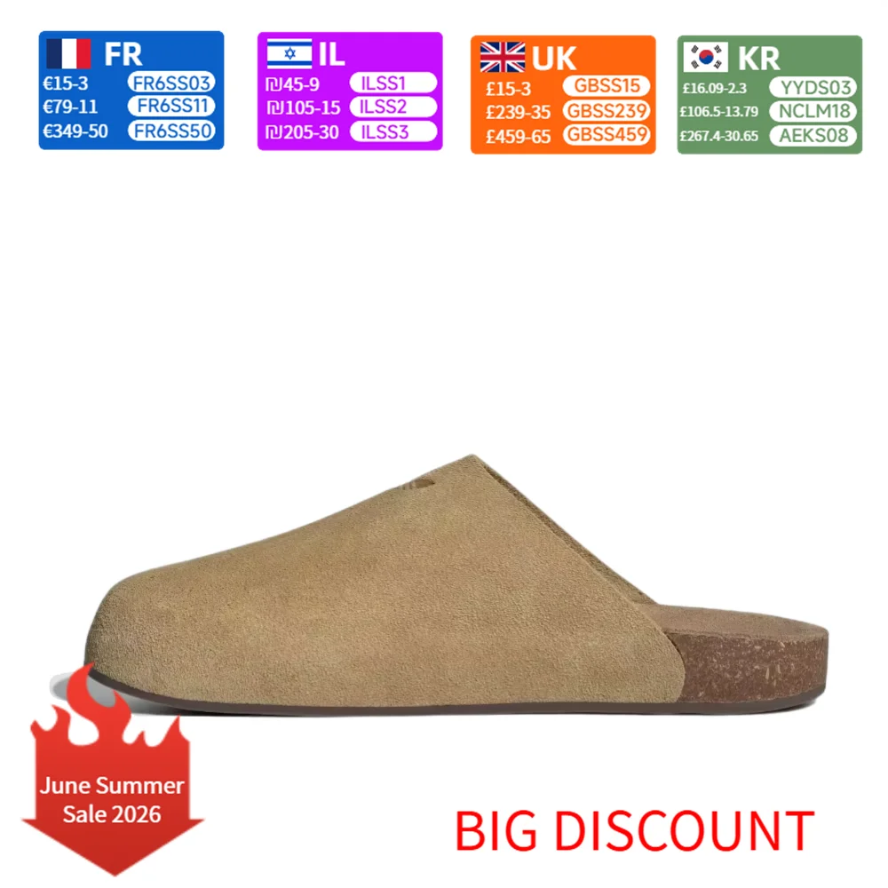 adidas Originals Adimule Comfortable and Versatile Anti-Friction Slip-On Slippers Unisex Brown JR3587
adidas Originals Adimule Comfortable and Versatile Anti-Friction Slip-On Slippers Unisex Brown JR3587
