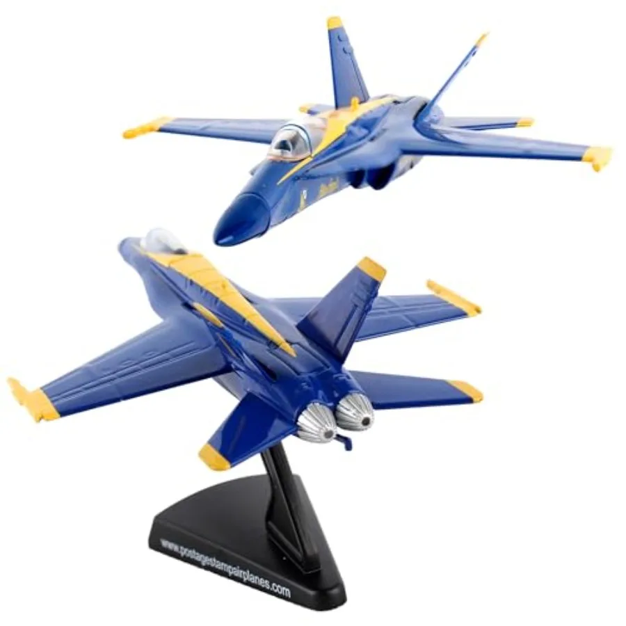 Postage Stamp F/A-18C Hornet Blue Angels 1/150 Scale Die-Cast Metal Jet Model with Display Stand Officially Licensed US Navy Co
Postage Stamp F/A-18C Hornet Blue Angels 1/150 Scale Die-Cast Metal Jet Model with Display Stand Officially Licensed US Navy Co