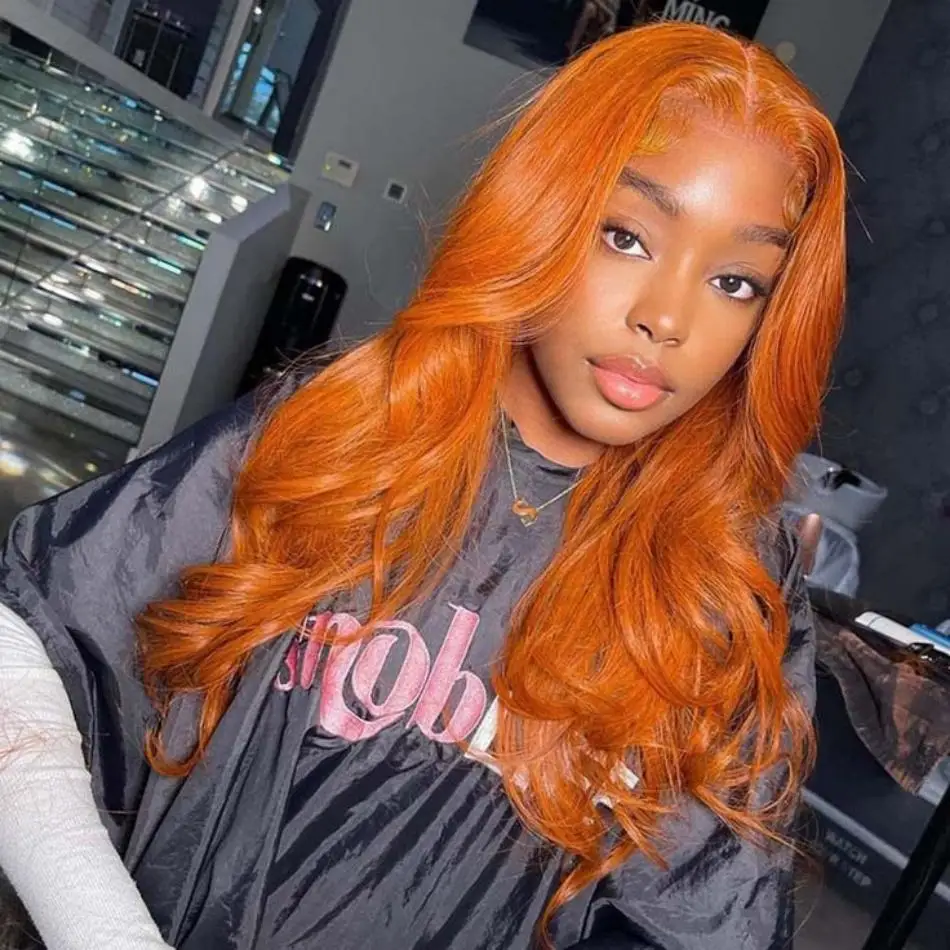 Body Wave Wigs Ginger Orange Colored HD Lace Frontal Wig 13x6 Human Hair 30 36 Inch PrePlucked Brazilian Wigs Lace Front Wigs
Body Wave Wigs Ginger Orange Colored HD Lace Frontal Wig 13x6 Human Hair 30 36 Inch PrePlucked Brazilian Wigs Lace Front Wigs