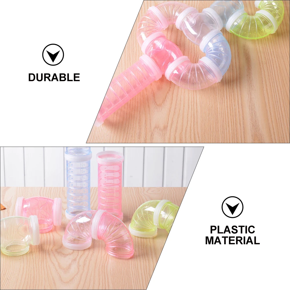 4pcs DIY Hamster Maze Pipes Durable Plastic Pet Tunnel Toys able Habitat Labyrinth Accessories Safe Fun Plaything
4pcs DIY Hamster Maze Pipes Durable Plastic Pet Tunnel Toys able Habitat Labyrinth Accessories Safe Fun Plaything