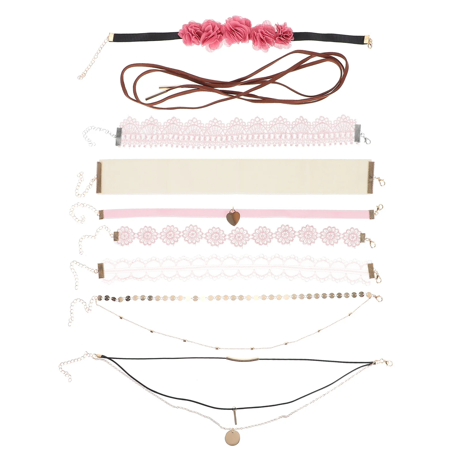 9Pcs Lace Choker Necklace Set Adjustable Flower Collar Gothic Goth Necklace for Women Fashion Accessory Halloween Cosplay
9Pcs Lace Choker Necklace Set Adjustable Flower Collar Gothic Goth Necklace for Women Fashion Accessory Halloween Cosplay