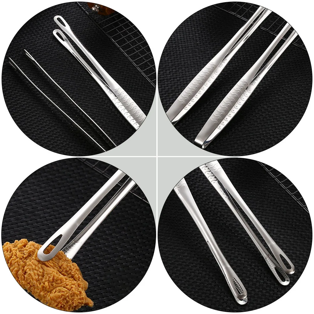 Stainless Steel Food Tongs 12 Inch Anti-Skid Bbq Clamp for Kitchen Cooking Baking Buffet Serving Bread Egg Pasta Steak Ice Cubes
Stainless Steel Food Tongs 12 Inch Anti-Skid Bbq Clamp for Kitchen Cooking Baking Buffet Serving Bread Egg Pasta Steak Ice Cubes