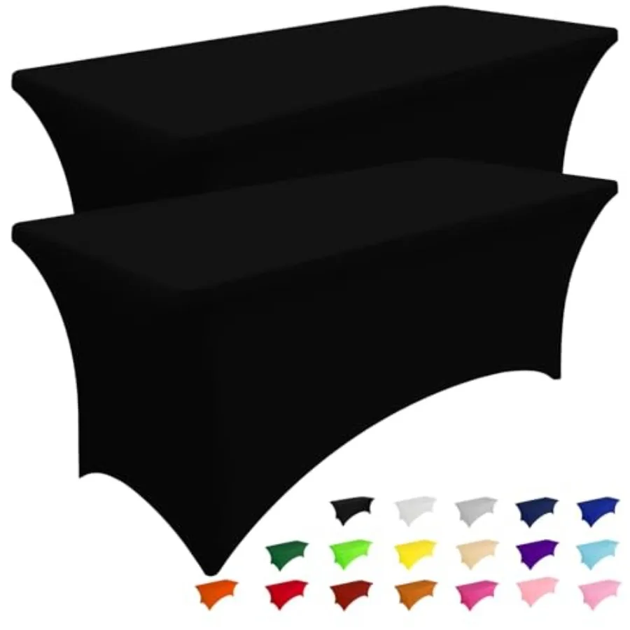 2 Pack Spandex Table Cloth 6Feet, Elastic Fitted Stretch Tablecloths, Washable and Wrinkle Free Rectangular Patio Table Cover f
2 Pack Spandex Table Cloth 6Feet, Elastic Fitted Stretch Tablecloths, Washable and Wrinkle Free Rectangular Patio Table Cover f