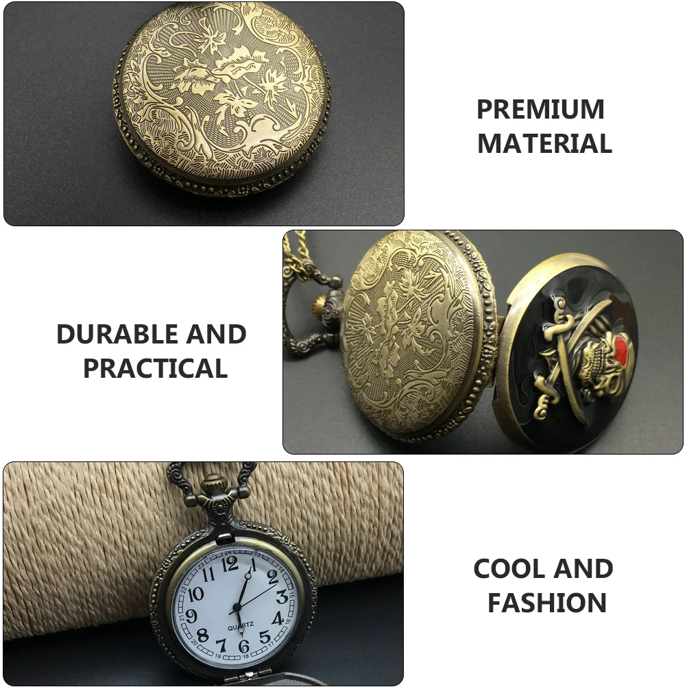 Retro Skull Pocket Watch Quartz Mens with Chain Vintage Fashion Pendant Mechanical Hanging
Retro Skull Pocket Watch Quartz Mens with Chain Vintage Fashion Pendant Mechanical Hanging