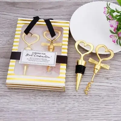 10set Love Heart Corkscrew Wine Bottle Opener + Wine Stopper Wedding Gift Favors for guests Bottle Opener Set Wedding Decoration
10set Love Heart Corkscrew Wine Bottle Opener + Wine Stopper Wedding Gift Favors for guests Bottle Opener Set Wedding Decoration