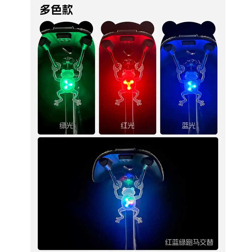 IPX6 Waterproof Frog Shape Bike Tail Light Red/Multicolor Light Multiple Modes Bicycle Rear Taillight Portable Easy To Install
IPX6 Waterproof Frog Shape Bike Tail Light Red/Multicolor Light Multiple Modes Bicycle Rear Taillight Portable Easy To Install