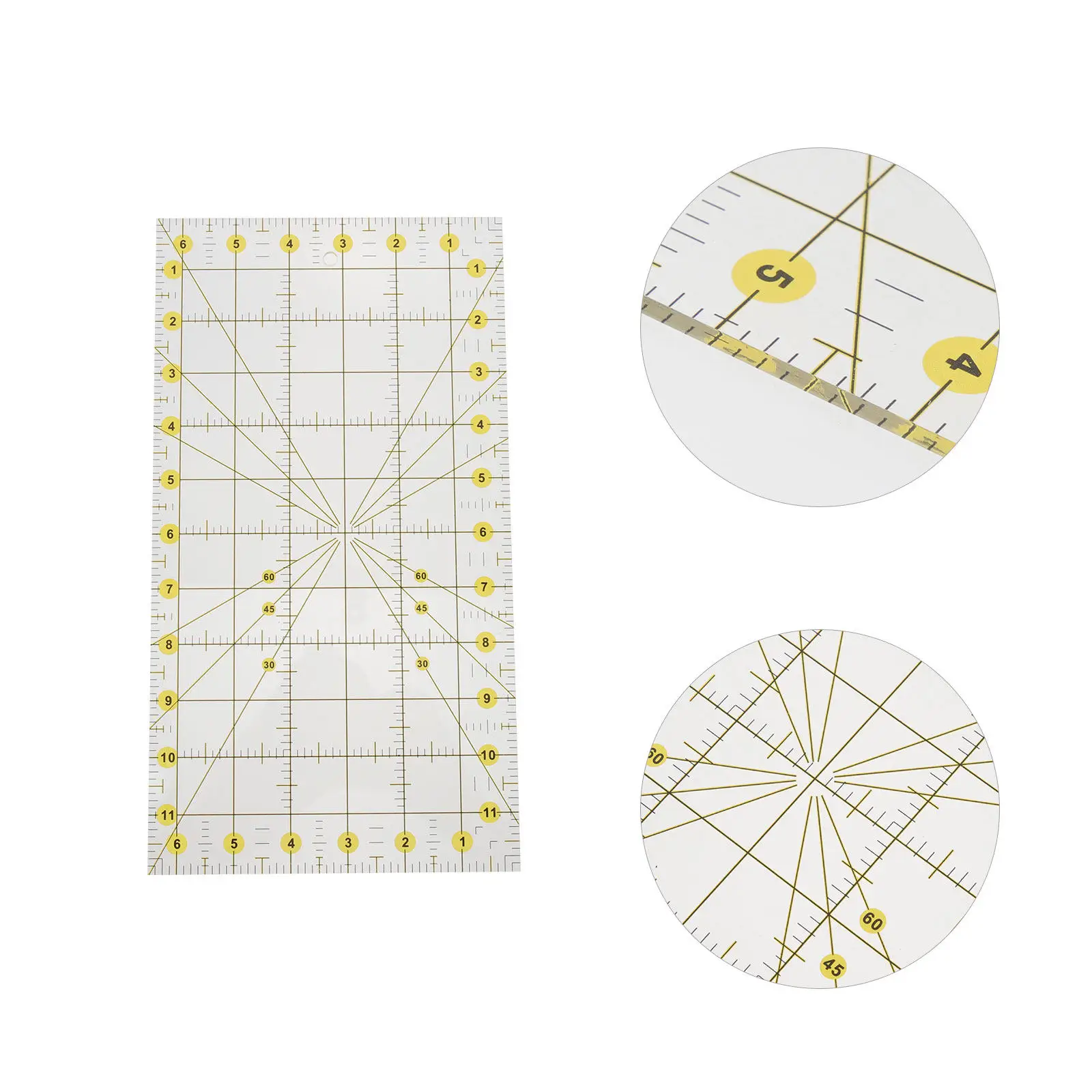 High-Toughness Acrylic Quilting Ruler for Patchwork Sewing Fabric Cutting Rectangle Template Easy-to-Use DIY Craft Quilting
High-Toughness Acrylic Quilting Ruler for Patchwork Sewing Fabric Cutting Rectangle Template Easy-to-Use DIY Craft Quilting