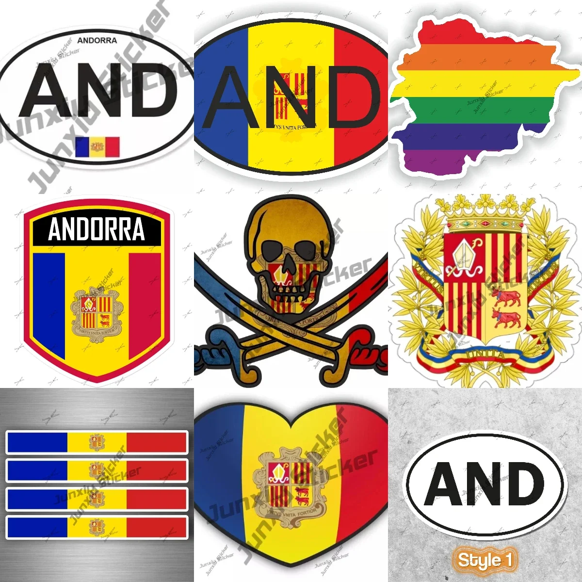 Andorra Flag Emblem Stickers High-Quality Vinyl Gay Rainbow Map Flag Sticker for SUV Laptop Book Fridge Guitar Motorcycle Helmet
Andorra Flag Emblem Stickers High-Quality Vinyl Gay Rainbow Map Flag Sticker for SUV Laptop Book Fridge Guitar Motorcycle Helmet