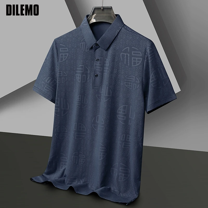 Business Designer Brand Polo Shirt Men Summer New High Quality Stretch Mens Short Sleeve Fashions Trendy Men Clothes
Business Designer Brand Polo Shirt Men Summer New High Quality Stretch Mens Short Sleeve Fashions Trendy Men Clothes
