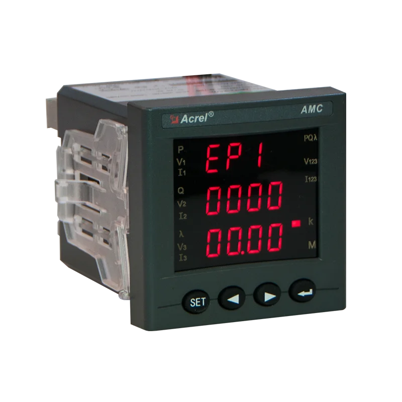Acrel AMC72L-E4 3-фазный многофункциональный счетчик энергии переменного тока, установленный на панели, с записью мероприятий Rs485 Modbus-RTU для мониторинга мощности
Acrel AMC72L-E4 3-фазный многофункциональный счетчик энергии переменного тока, установленный на панели, с записью мероприятий Rs485 Modbus-RTU для мониторинга мощности
