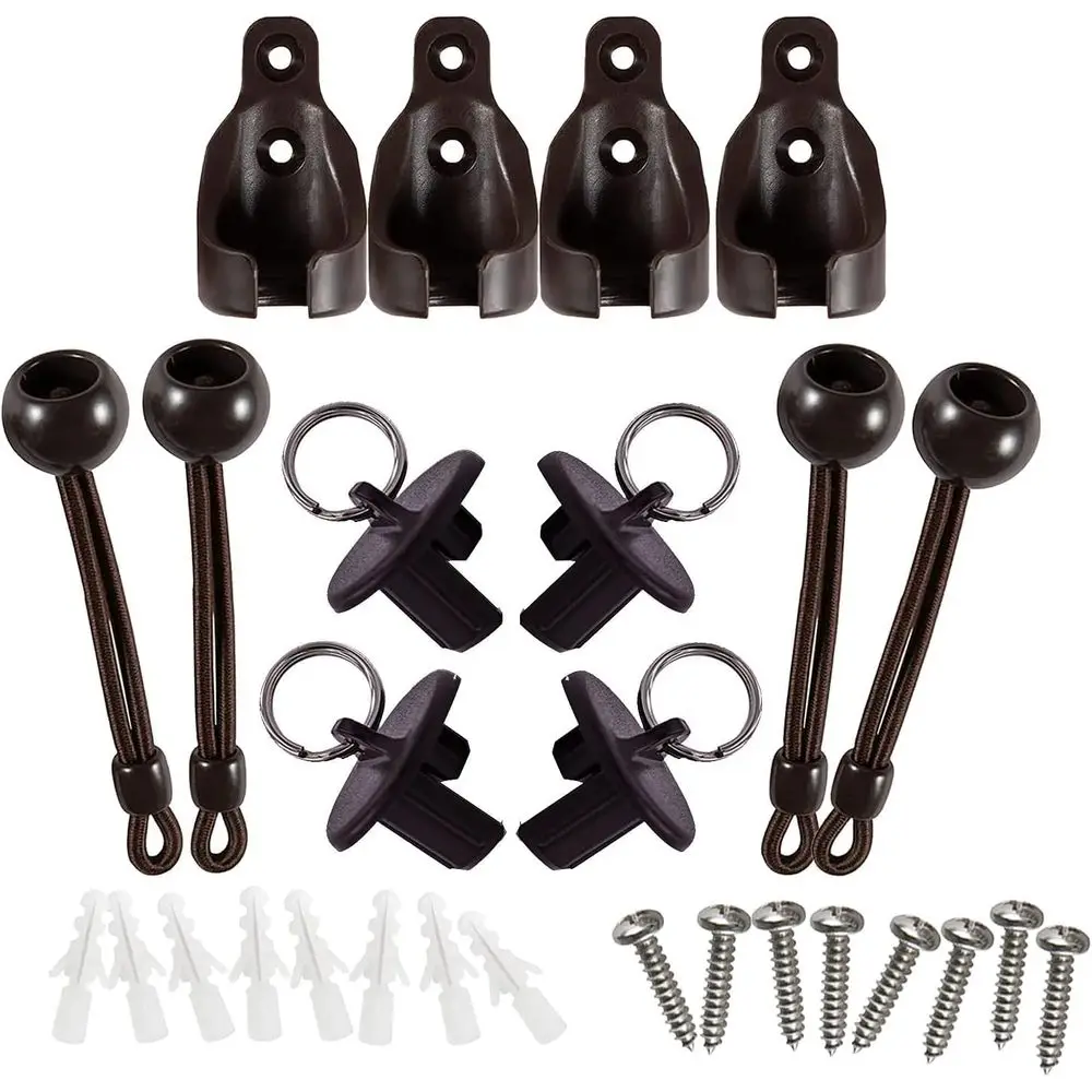 Bungee kit + End Replacement Mounting Brackets for Outdoor/Indoor Roller up Blinds (Brown, k)
Bungee kit + End Replacement Mounting Brackets for Outdoor/Indoor Roller up Blinds (Brown, k)
