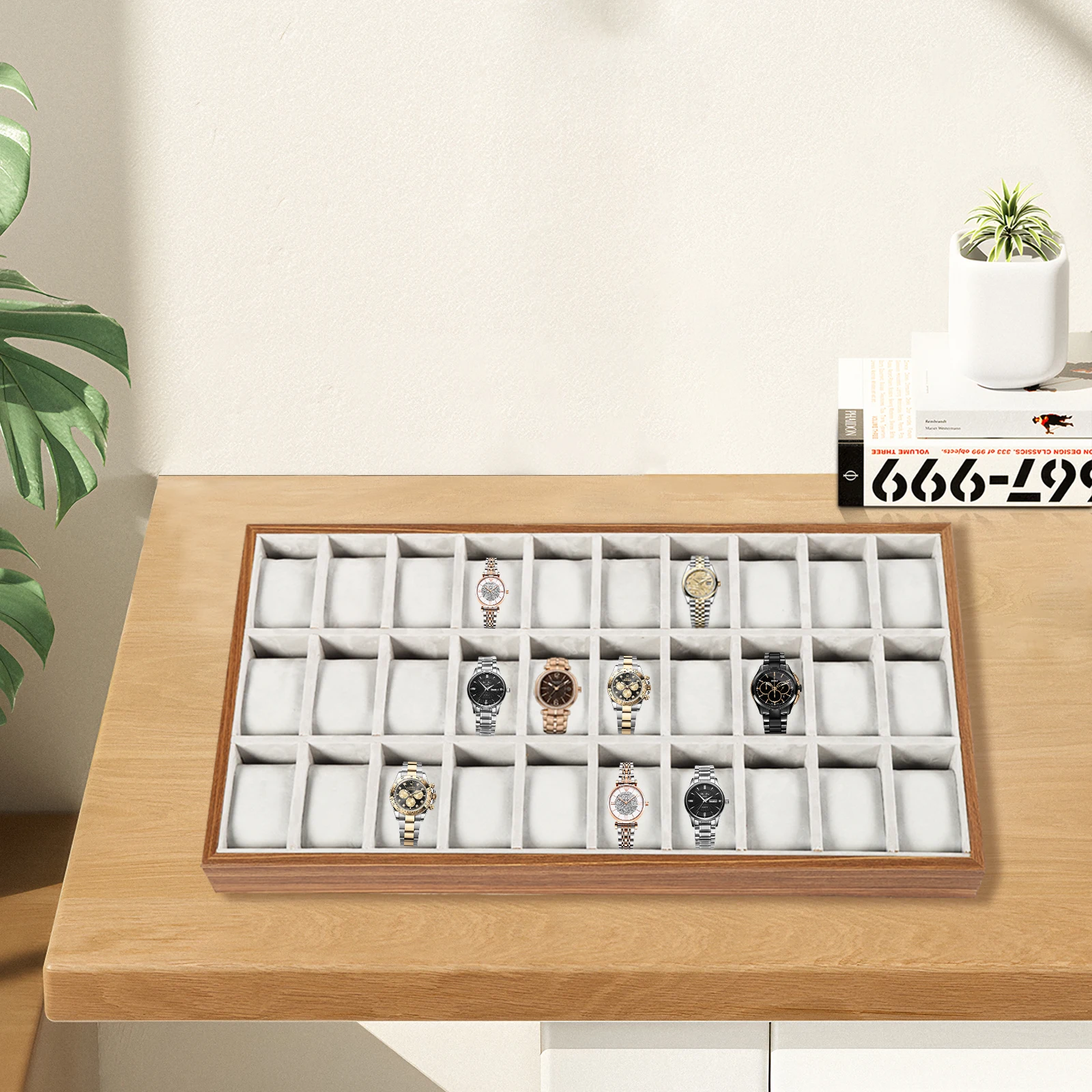 30Slots Storage Collecting Case Organizer, Display Box Holder Tray,Watch Case Wooden Jewelry Watch Tray Box for Fathers, Husband
30Slots Storage Collecting Case Organizer, Display Box Holder Tray,Watch Case Wooden Jewelry Watch Tray Box for Fathers, Husband