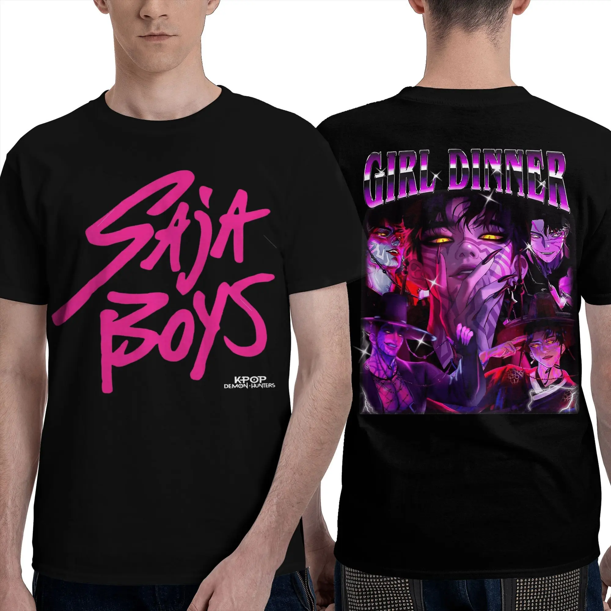 Футболка Girl Dinner Jinu Huntrix K-Pop Demon Hunters, летние футболки Y2K, трендовая хлопковая футболка, мужская свободная одежда с короткими рукавами
Футболка Girl Dinner Jinu Huntrix K-Pop Demon Hunters, летние футболки Y2K, трендовая хлопковая футболка, мужская свободная одежда с короткими рукавами