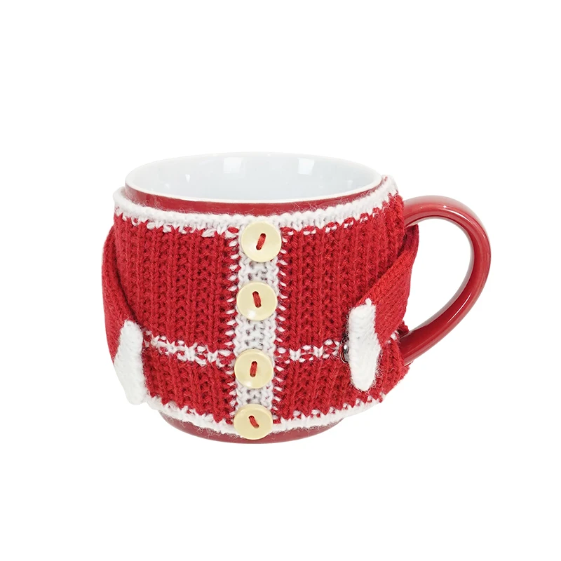 London Pottery Coffee Mug Cozy Sleeve Mug sleeve Knit Fabric Suitable for 250ml Mug for Christmas Gift
London Pottery Coffee Mug Cozy Sleeve Mug sleeve Knit Fabric Suitable for 250ml Mug for Christmas Gift