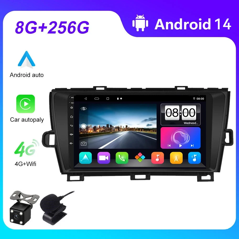 For Toyota Prius XW30 2009 -2015 Car Radio Multimedia Video Player Navigation 4G GPS Android 14 wireless Carplay 2 Din Head Unit
For Toyota Prius XW30 2009 -2015 Car Radio Multimedia Video Player Navigation 4G GPS Android 14 wireless Carplay 2 Din Head Unit