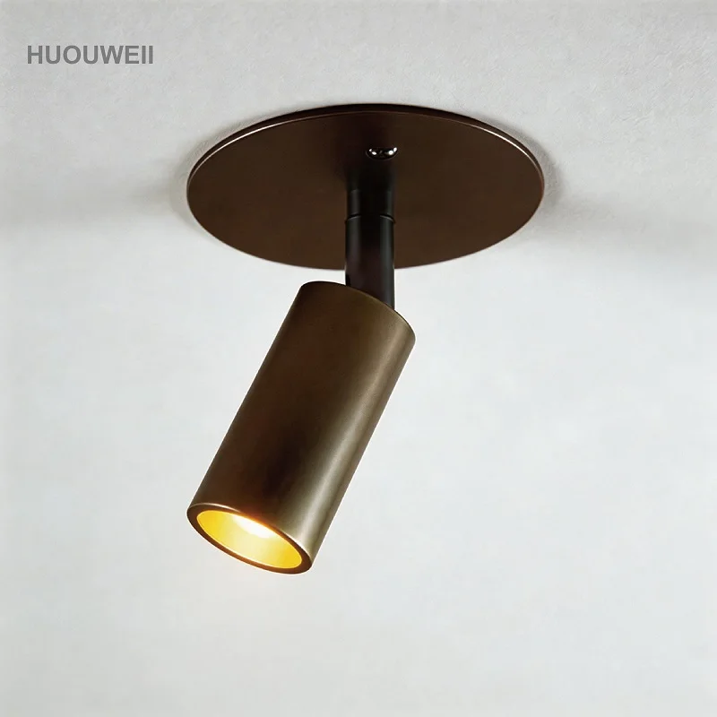 Full Copper Ceiling Lamp Bedroom Bedside Brass Rotating Surface-mounted Spotlight Retro Old Brass Wall Lamp Indoor Lighting
Full Copper Ceiling Lamp Bedroom Bedside Brass Rotating Surface-mounted Spotlight Retro Old Brass Wall Lamp Indoor Lighting