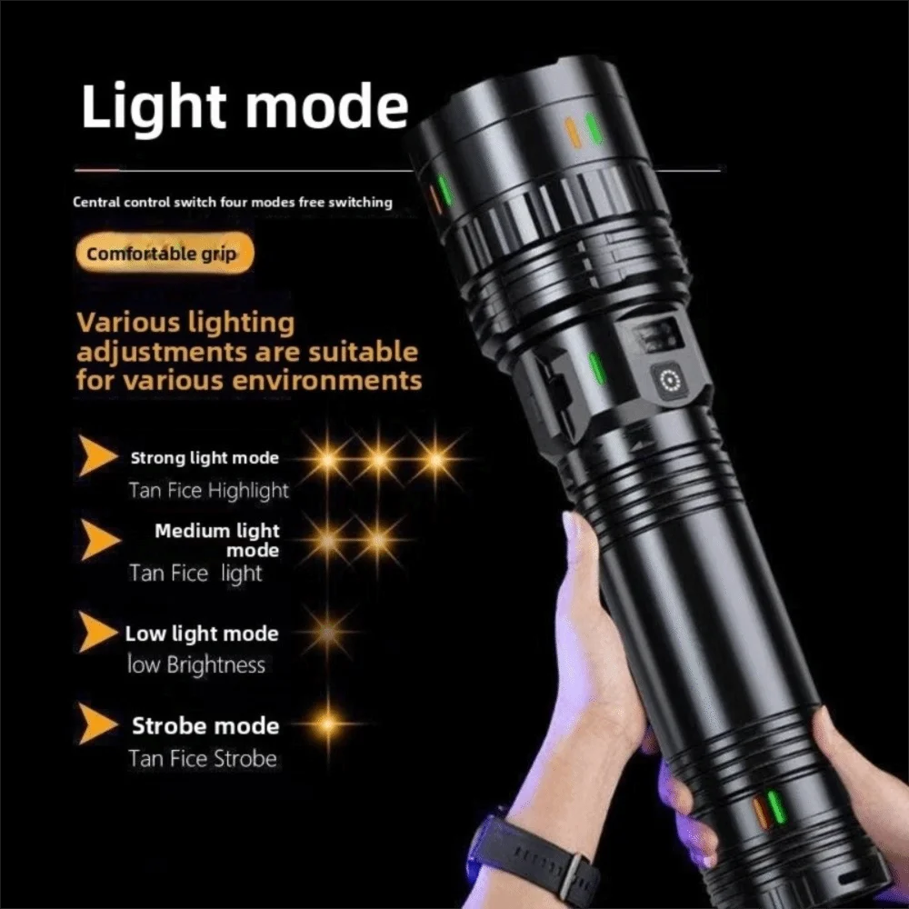 New Super Powerful LED Flashlights Versatile Waterproof Torch Lantern Rechargeable Lighting Tools for Outdoor Fishing Camping 
New Super Powerful LED Flashlights Versatile Waterproof Torch Lantern Rechargeable Lighting Tools for Outdoor Fishing Camping