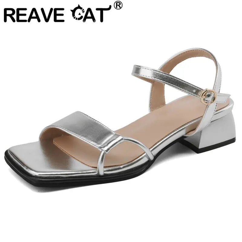 REAVE CAT 2025 Модные женские сандалии с квадратным носком и блочным каблуком 3,5 см с пряжкой и ремешком, большой размер 41 42 43 Sweet Dating Lady Shoes 32 33
REAVE CAT 2025 Модные женские сандалии с квадратным носком и блочным каблуком 3,5 см с пряжкой и ремешком, большой размер 41 42 43 Sweet Dating Lady Shoes 32 33