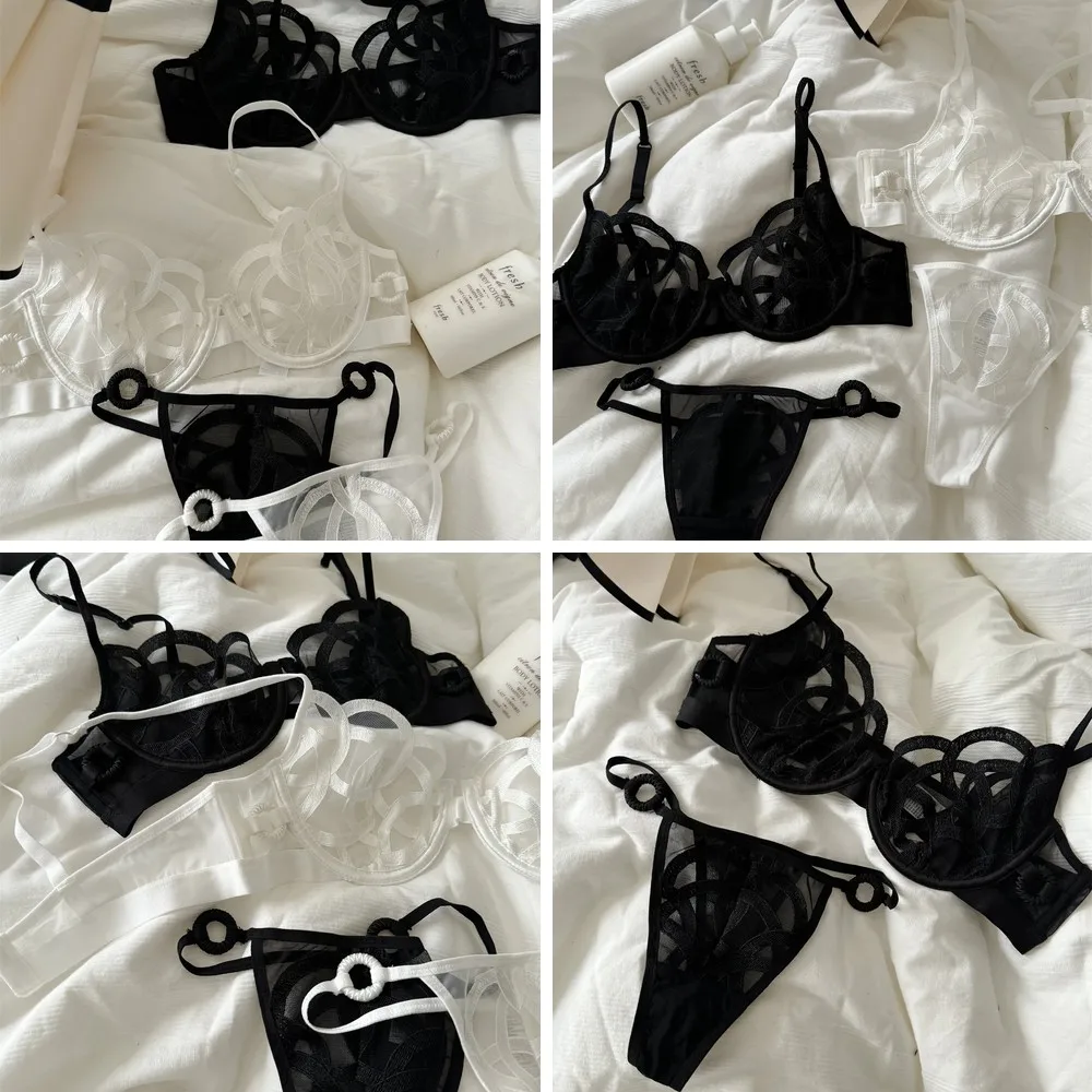 Sexy Lace Embroidered Mesh Bra for Women, Push Up Underwire Lingerie for Large Breasts
Sexy Lace Embroidered Mesh Bra for Women, Push Up Underwire Lingerie for Large Breasts