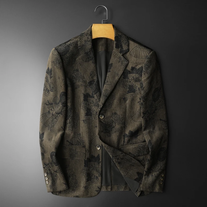 2025 New high quality floral pattern fashion casual suit jacket soft and comfortable fashion men single west
2025 New high quality floral pattern fashion casual suit jacket soft and comfortable fashion men single west