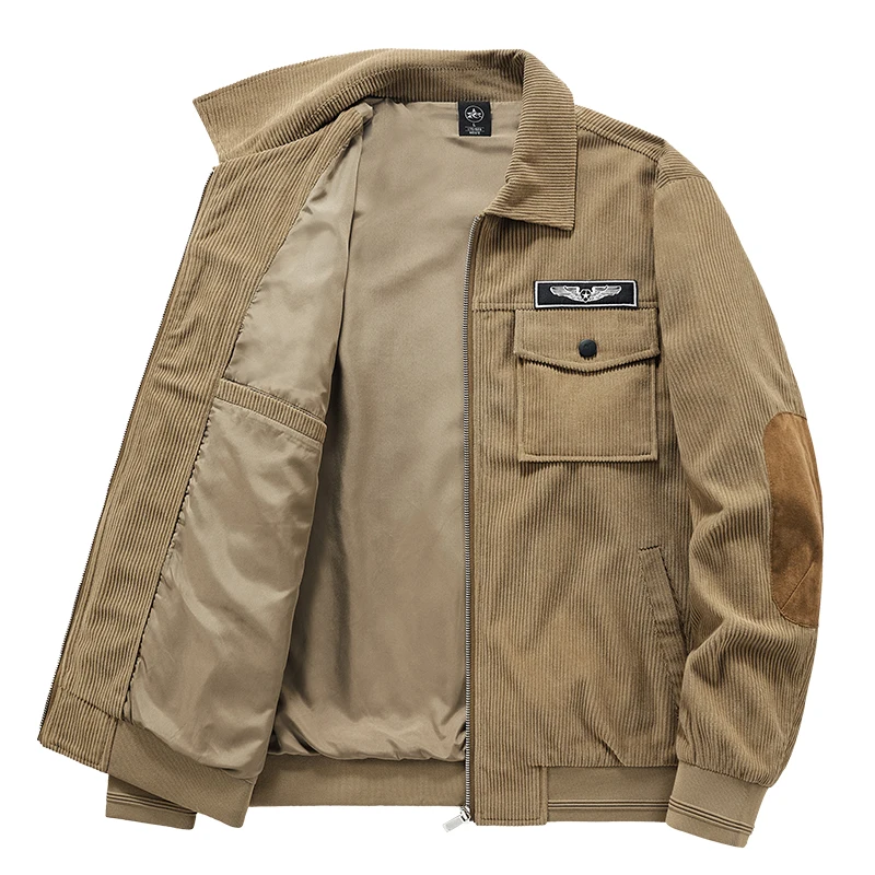 New Men's Corduroy Jacket Male Outerwear Spring Autumn Lightweight Coat Windproof Top Clothing Male Cotton Military Jacket
New Men's Corduroy Jacket Male Outerwear Spring Autumn Lightweight Coat Windproof Top Clothing Male Cotton Military Jacket