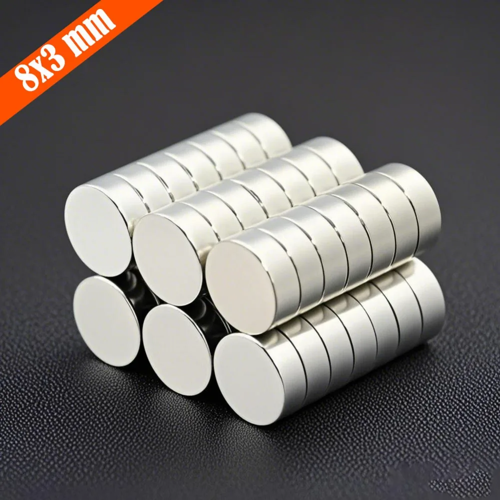5-200 Pcs 8x3 Neodymium Magnet 8mm X 3mm N35 NdFeB Round Super Powerful Strong Permanent Magnetic Imanes Disc 8*3 Magnets
5-200 Pcs 8x3 Neodymium Magnet 8mm X 3mm N35 NdFeB Round Super Powerful Strong Permanent Magnetic Imanes Disc 8*3 Magnets