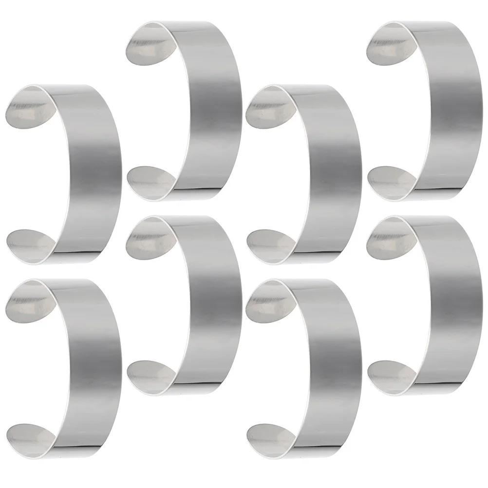 8 Pcs 304 Stainless Steel Bracelet Blanks Bending Rings Craft Supplies for Stamping Engraving Jewelry Making Adjustable
8 Pcs 304 Stainless Steel Bracelet Blanks Bending Rings Craft Supplies for Stamping Engraving Jewelry Making Adjustable