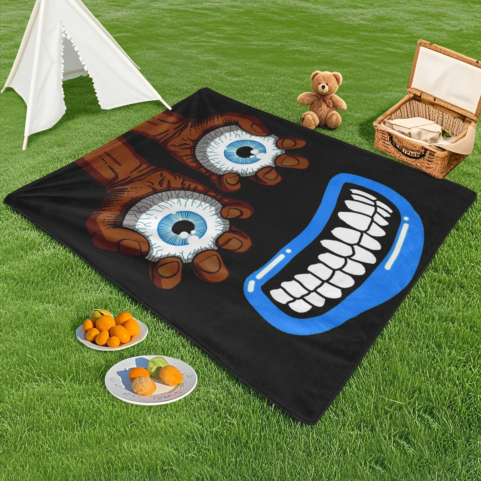 Eye And Blue Lips Pattern Black Blanket For Outdoor Use With Creative And Artistic Design For A Unique Appeal
Eye And Blue Lips Pattern Black Blanket For Outdoor Use With Creative And Artistic Design For A Unique Appeal