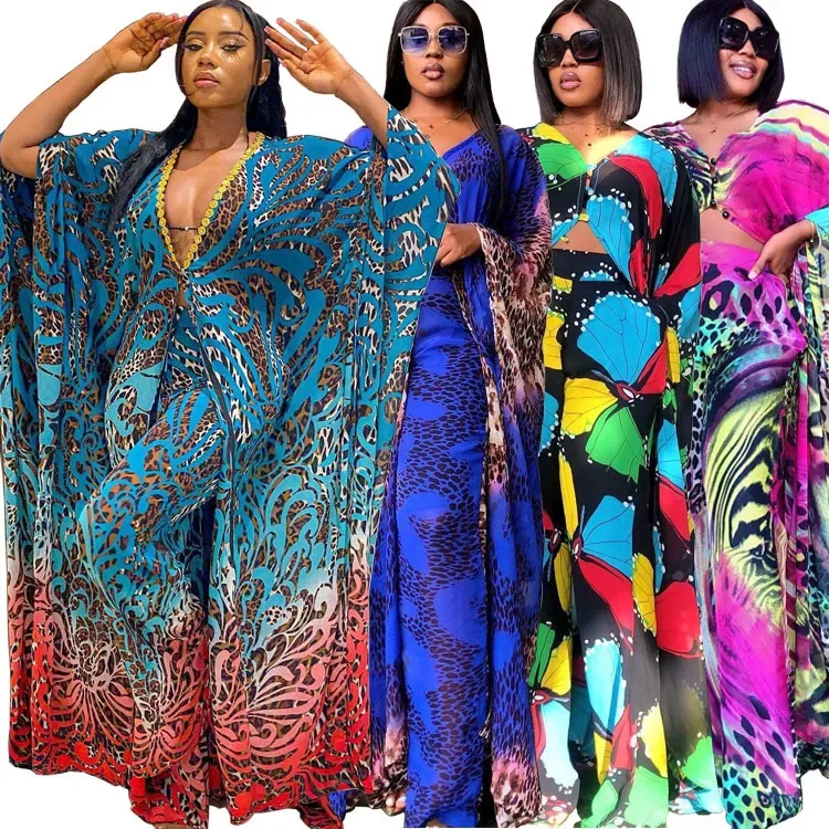 African Robe Printed Chiffon Cardigan Muslim Dress 2 Piece Sets Trousers Abayas Women Autumn Elegant Party Arab Morocco Abaya
African Robe Printed Chiffon Cardigan Muslim Dress 2 Piece Sets Trousers Abayas Women Autumn Elegant Party Arab Morocco Abaya