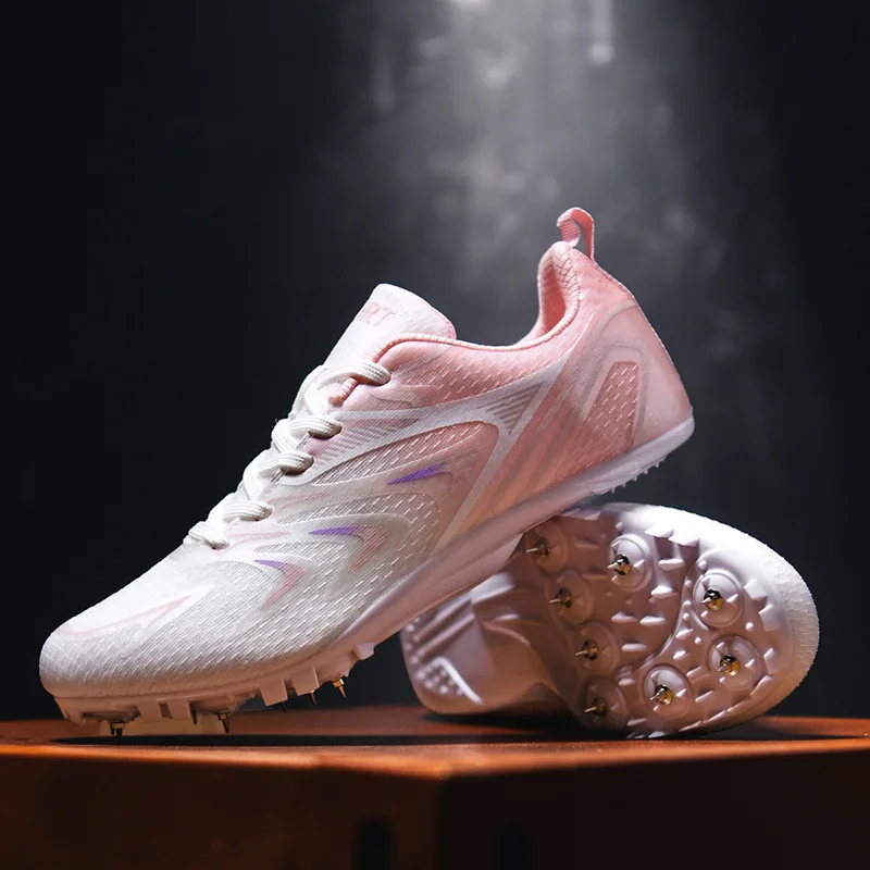 Новые шипы для взрослых, легкая атлетика, спринт, спортивные пары, мужские и женские профессиональные уличные дышащие кроссовки для бега, кроссовки
Новые шипы для взрослых, легкая атлетика, спринт, спортивные пары, мужские и женские профессиональные уличные дышащие кроссовки для бега, кроссовки