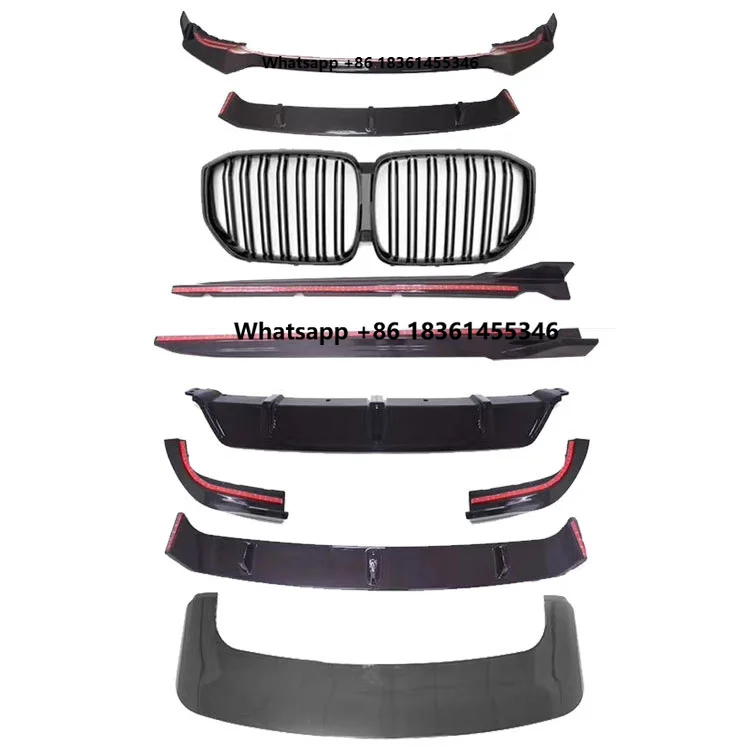 For 2018-2023 X5 G05 Sport in Gloss Black or Carbon Fibre Conversion Auto Parts Retrofit/Upgrade ABS Wide Body Kit Fit
For 2018-2023 X5 G05 Sport in Gloss Black or Carbon Fibre Conversion Auto Parts Retrofit/Upgrade ABS Wide Body Kit Fit