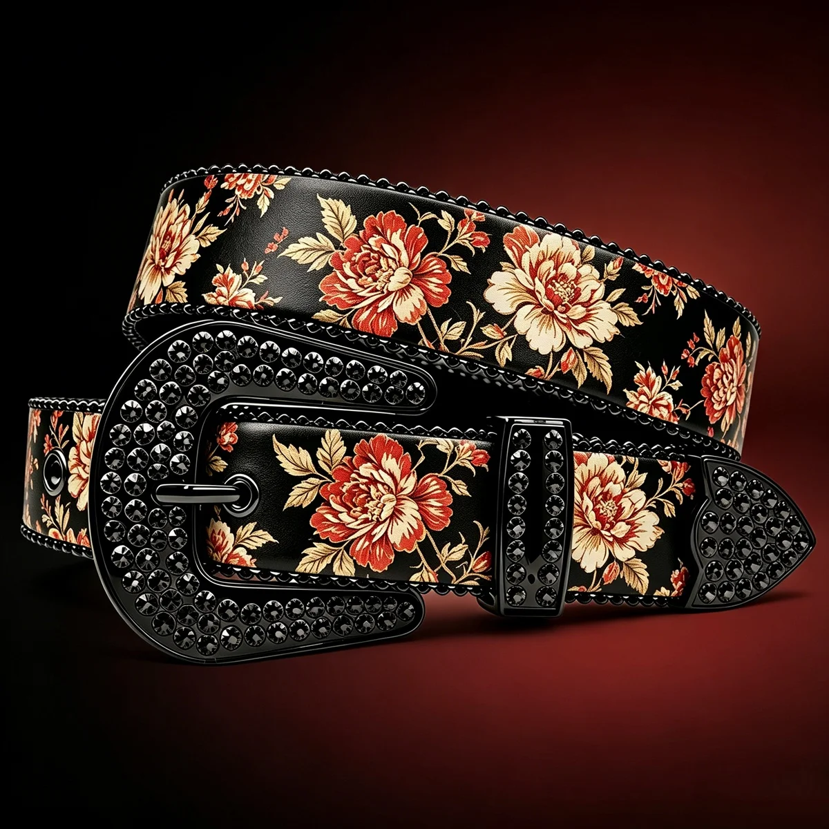 Vintage Peony Floral Print Rhinestone Waist Belt Unisex Fashion Accessory for Men Women Daily Decorative Waist Belt
Vintage Peony Floral Print Rhinestone Waist Belt Unisex Fashion Accessory for Men Women Daily Decorative Waist Belt