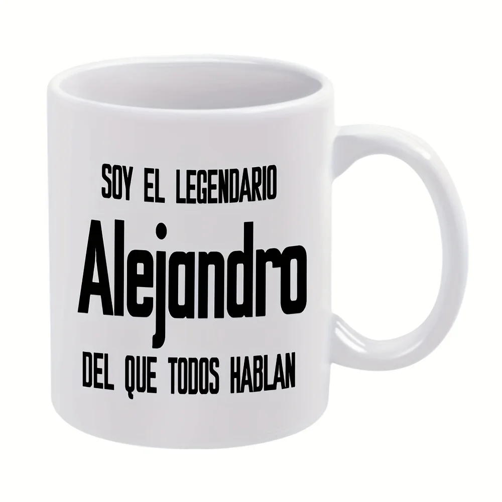 1pc, Text, Alejandro 11Oz Ceramic Coffee Mug Suitable for Restaurants And Businesses, Great for Any Season,
1pc, Text, Alejandro 11Oz Ceramic Coffee Mug Suitable for Restaurants And Businesses, Great for Any Season,