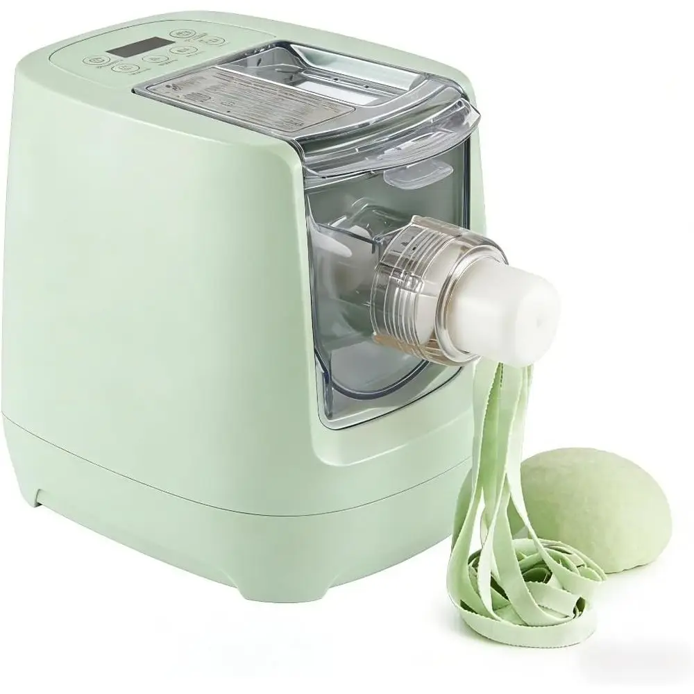 Automatic 260W Noodle Maker with 13 Molds, Compact, 3-Minute Pasta, Spaghetti, Dumpling Skins, Thin Noodles
Automatic 260W Noodle Maker with 13 Molds, Compact, 3-Minute Pasta, Spaghetti, Dumpling Skins, Thin Noodles