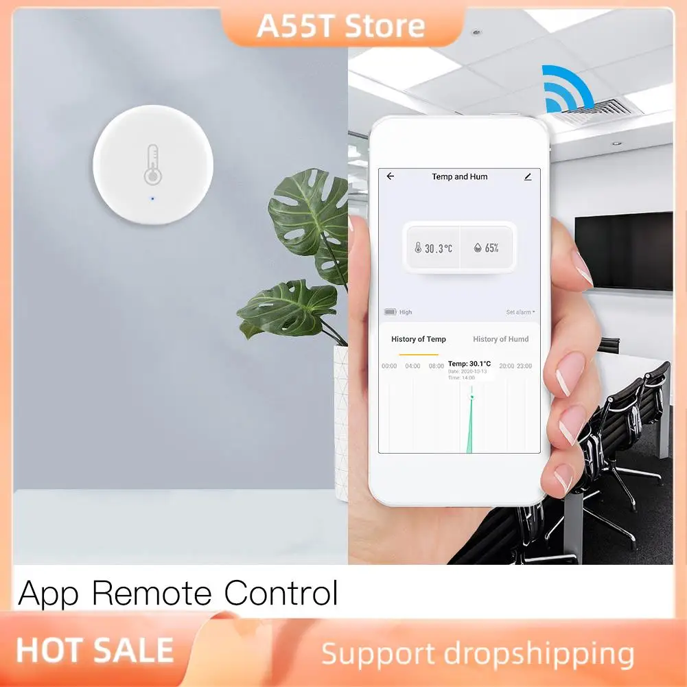 A55T Tuya Smart Zigbee 3,0 умный датчик температуры и влажности с питанием от батареи, безопасность с приложением Tuya Smart Life Alexa
A55T Tuya Smart Zigbee 3,0 умный датчик температуры и влажности с питанием от батареи, безопасность с приложением Tuya Smart Life Alexa