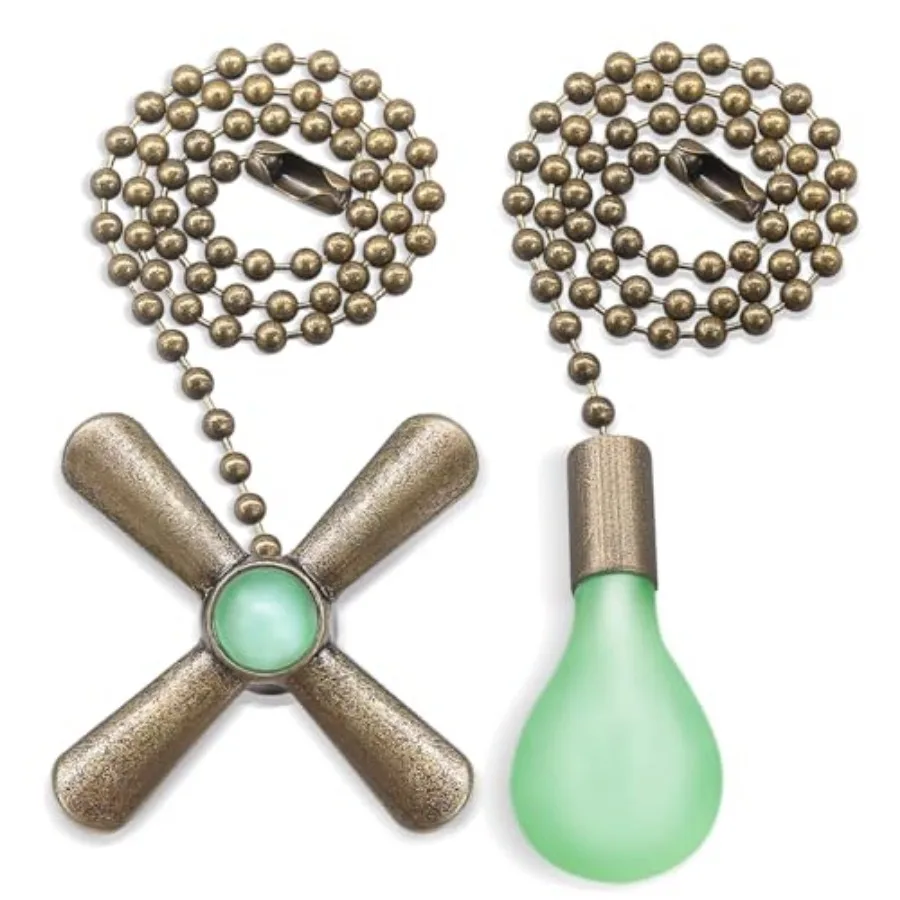 Ceiling Fan Pull Chain Set, 2Pack 3mm Diameter Beaded Fluorescent Decorative Pendant Extension, 12in Lighting and Fan Chain Ext
Ceiling Fan Pull Chain Set, 2Pack 3mm Diameter Beaded Fluorescent Decorative Pendant Extension, 12in Lighting and Fan Chain Ext