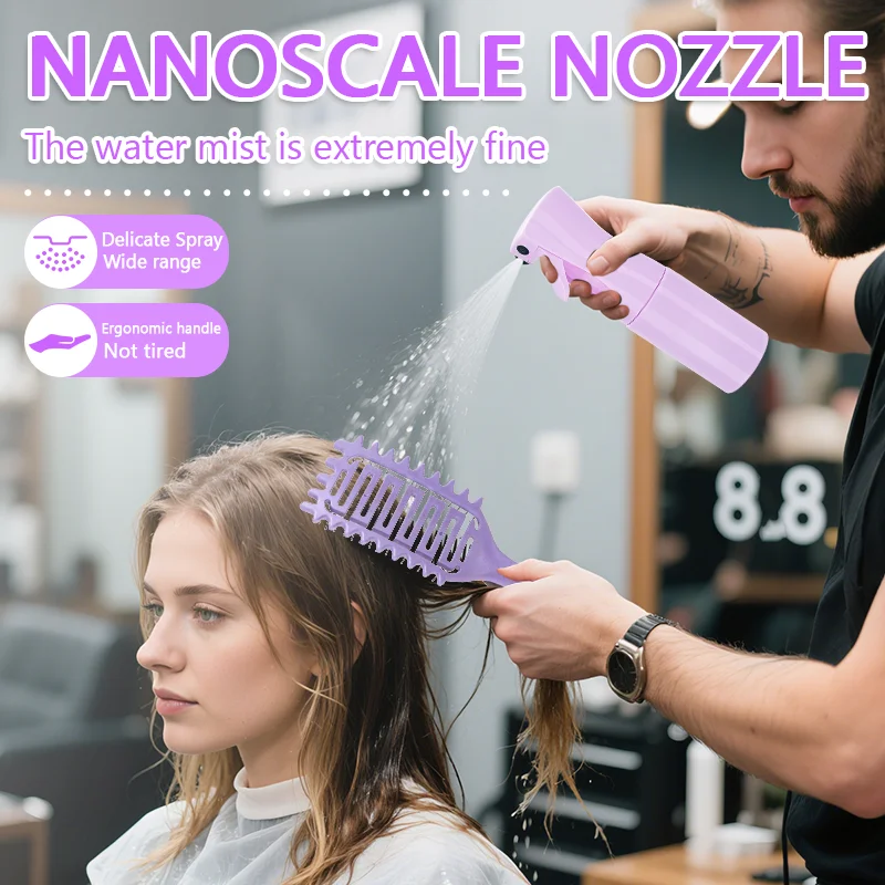 200ml Spray Bottle with Barber Detangling Comb Hair Leakproof Portable Styling Kit For Salon Home Barber Tools (2 in1 Set)
200ml Spray Bottle with Barber Detangling Comb Hair Leakproof Portable Styling Kit For Salon Home Barber Tools (2 in1 Set)