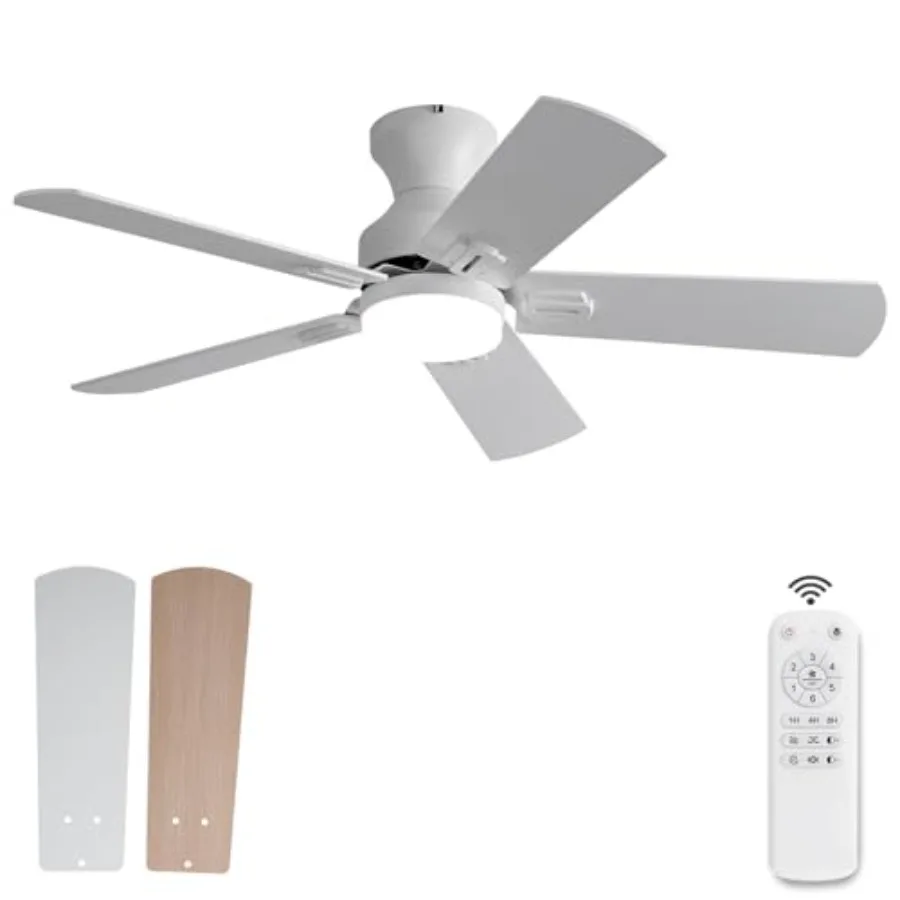 42 Inch Ceiling Fans with Lights and RemoteLow Profile Flush Mount Modern Ceiling Fan with Light 5 Blades Dimmable LED Light 6
42 Inch Ceiling Fans with Lights and RemoteLow Profile Flush Mount Modern Ceiling Fan with Light 5 Blades Dimmable LED Light 6