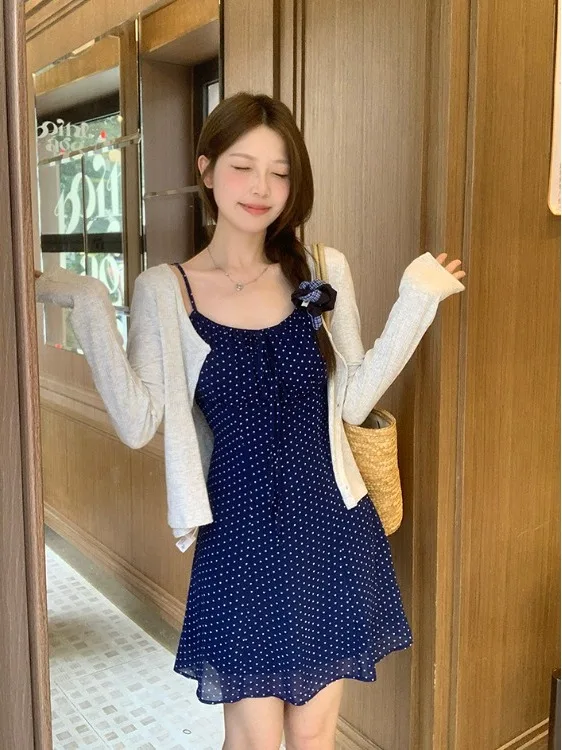 Sweet Polka Dot ter Dr Women's Summer New Sle Thin Cardigan Top Trendy plus Size Korean Sle Slim Fit High Waist o...
Sweet Polka Dot ter Dr Women's Summer New Sle Thin Cardigan Top Trendy plus Size Korean Sle Slim Fit High Waist o...