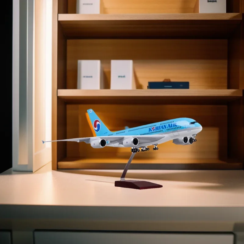 1:160 Airplane Model Korea Airbus 380 Model Plane with LED Light(Touch or Sound Control) for Decoration or Gift Desk Accessories
1:160 Airplane Model Korea Airbus 380 Model Plane with LED Light(Touch or Sound Control) for Decoration or Gift Desk Accessories