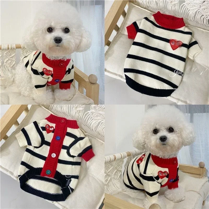 Thickened Knitted Pet Sweater Cardigan Autumn Winter Warm Cold Proof Dog French Bulldog Bichon Clothes Casual Style Dog S...
Thickened Knitted Pet Sweater Cardigan Autumn Winter Warm Cold Proof Dog French Bulldog Bichon Clothes Casual Style Dog S...
