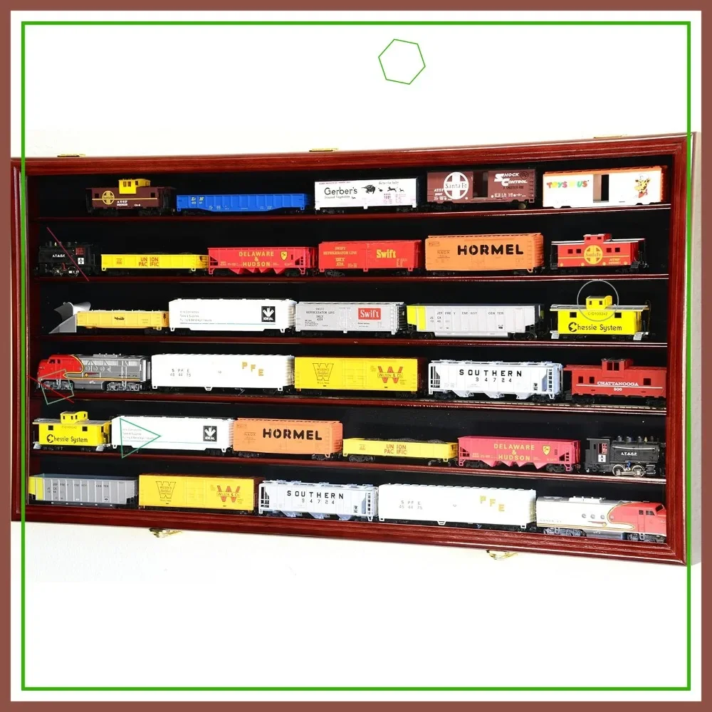 Витрина для моделей поездов масштаба HO с УФ-защитой, запираемый настенный шкаф-витрина - отделка цвета вишни
Витрина для моделей поездов масштаба HO с УФ-защитой, запираемый настенный шкаф-витрина - отделка цвета вишни