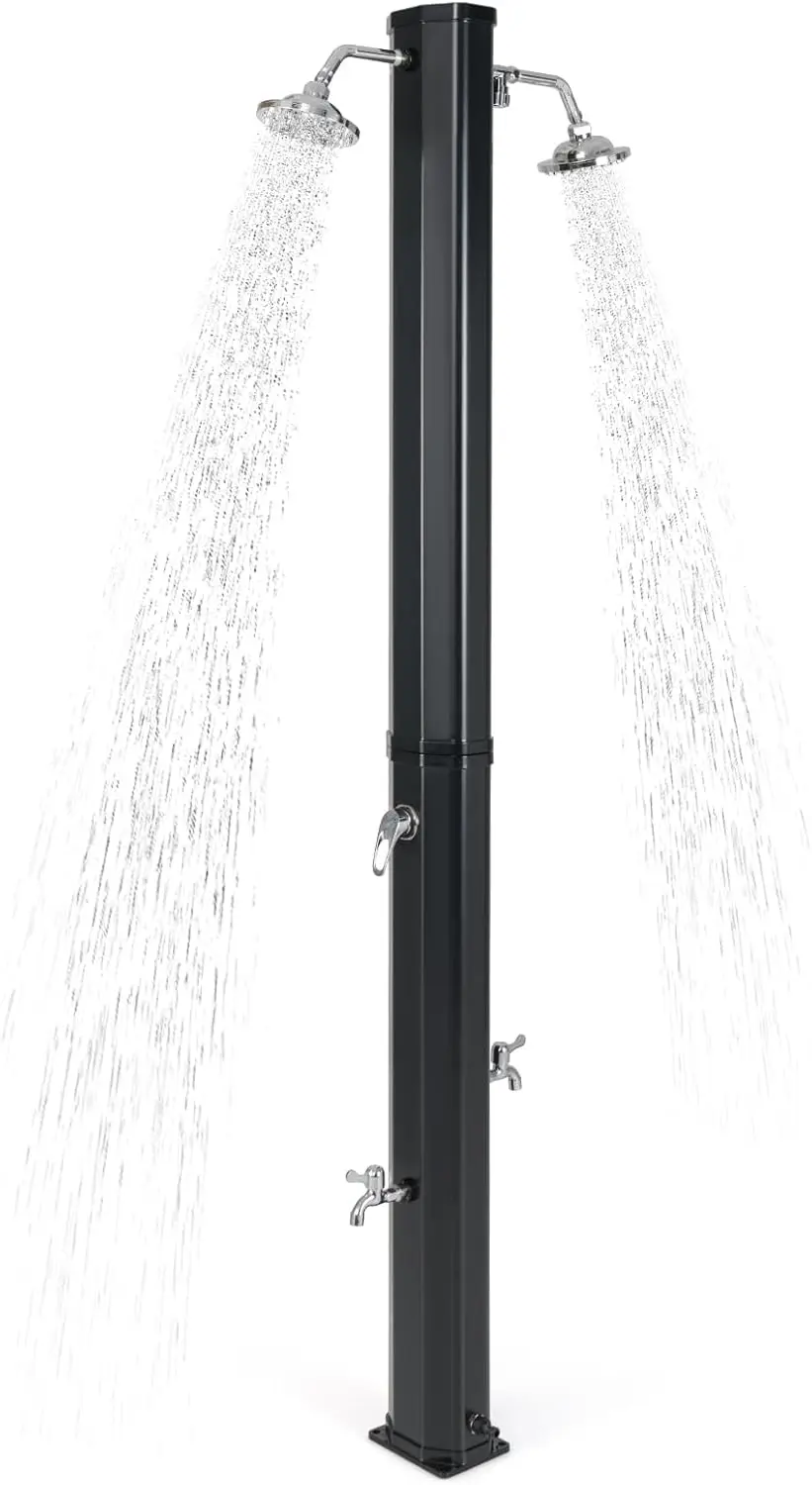 Уличный солнечный душ 9,3 галлона с двойным наклоном ° Головки, регулируемый смеситель, 7,2 фута для патио, двора, у бассейна
Уличный солнечный душ 9,3 галлона с двойным наклоном ° Головки, регулируемый смеситель, 7,2 фута для патио, двора, у бассейна