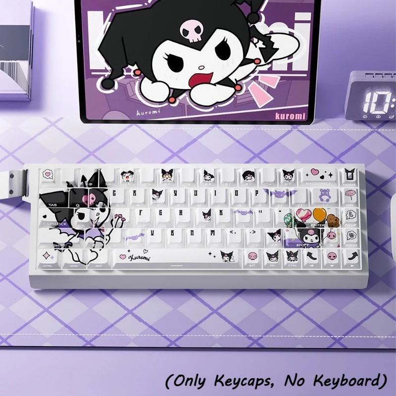 Kawaii Kuromi Keycaps Set 18/74/92 Keys Mini Keycaps Set for Mechanical Keyboard CHERRY Height Side-printed Transparent Keycap
Kawaii Kuromi Keycaps Set 18/74/92 Keys Mini Keycaps Set for Mechanical Keyboard CHERRY Height Side-printed Transparent Keycap