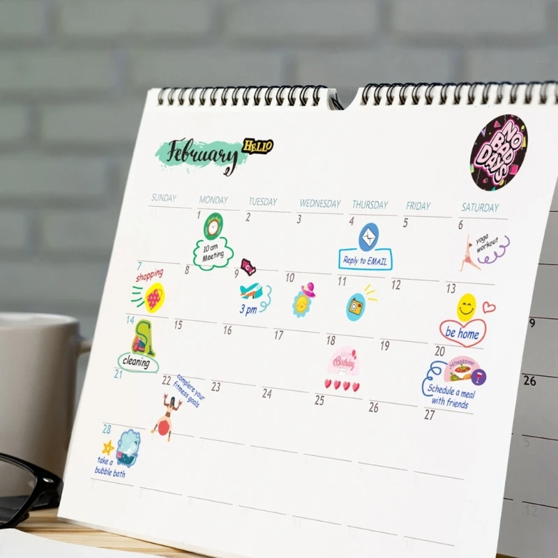 Y2GD 16 Sheets Happy Monthly Sticker Round Colorful Date Sticker Accessory Calendar
Y2GD 16 Sheets Happy Monthly Sticker Round Colorful Date Sticker Accessory Calendar