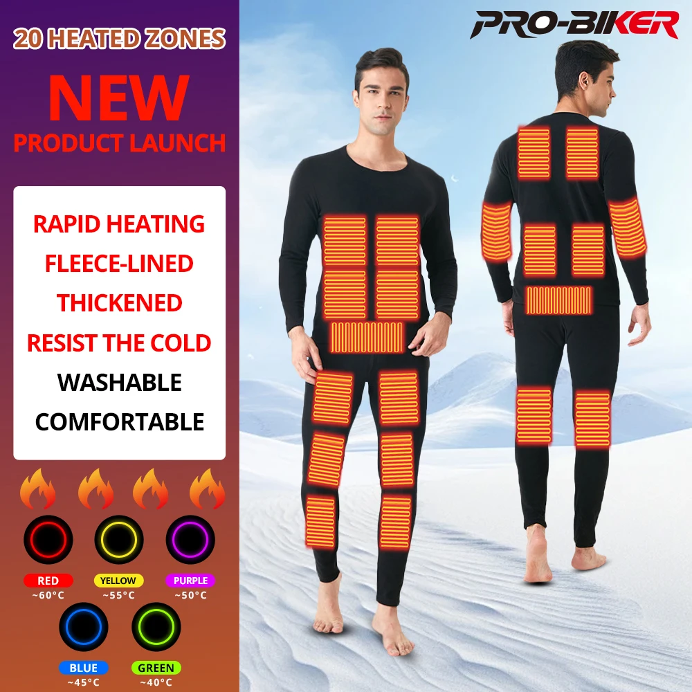 Motorcycle Jacket Winter Heating Underwear Set Smartphone APP Control Temperature USB Battery Powered to 60 ° C
Motorcycle Jacket Winter Heating Underwear Set Smartphone APP Control Temperature USB Battery Powered to 60 ° C