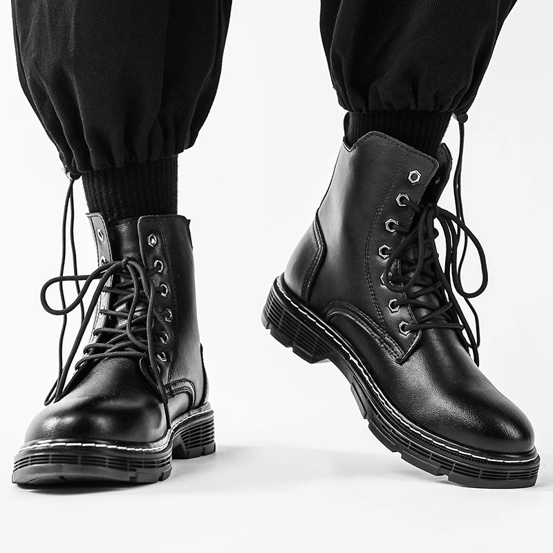 Platform Shoes For Men Chelsea Ankle Boots Genuine Leather Mens Sneakers Luxury Designer Shoe Male Black Boot Side Zipper Bot 48
Platform Shoes For Men Chelsea Ankle Boots Genuine Leather Mens Sneakers Luxury Designer Shoe Male Black Boot Side Zipper Bot 48